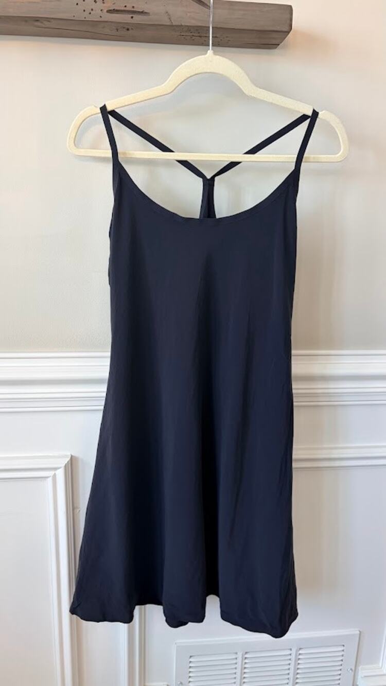 Outdoor Voices Solid Black X-LARGE The Exercise Dress EUC!